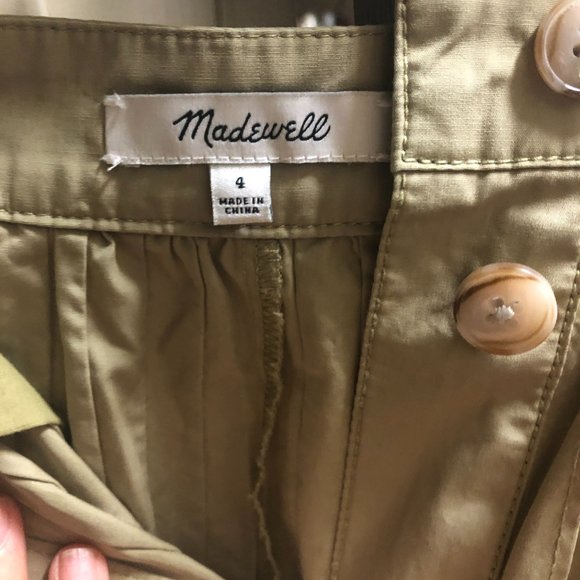 Button-Front Pintuck Midi Skirt (CURRENTLY SOLD_OUT On Madewell - Picture 6 of 8